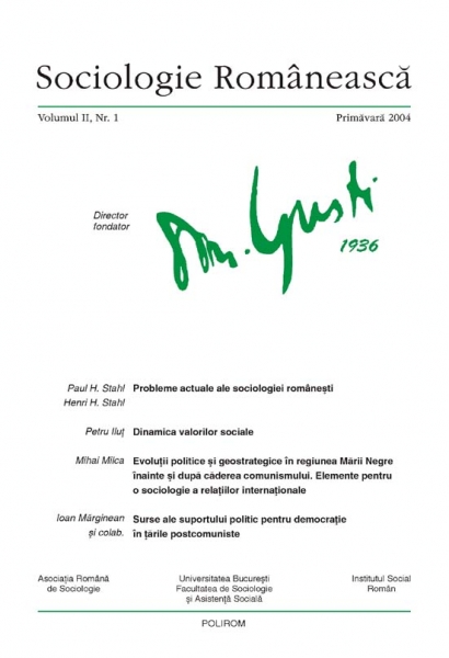 Coperta Sociologie Românească 1/2004